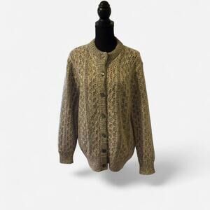 Vintage cardigan mohair mix Size Large
